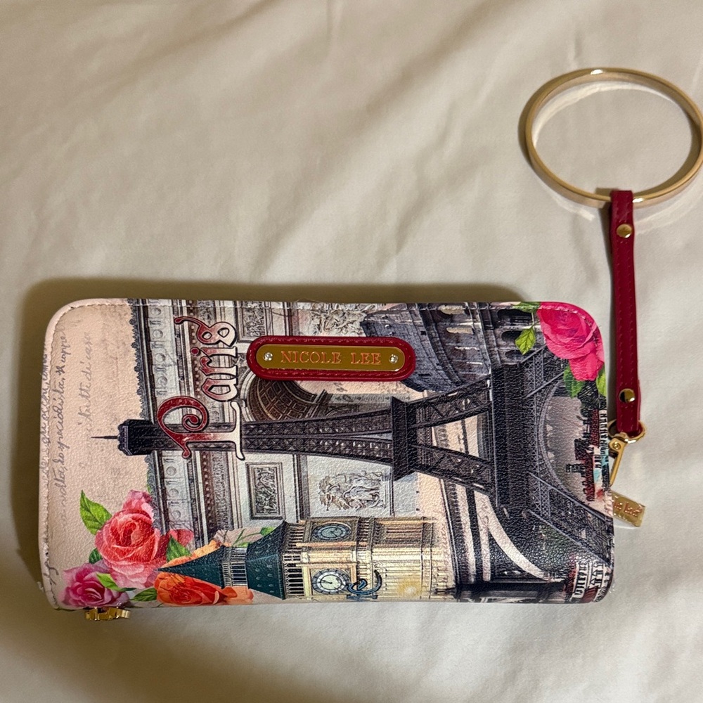 Nicole Lee Eiffel Tower Wallet + Cardholder